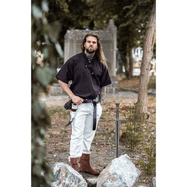 Eric Medieval Short Sleeve Shirt - Brown