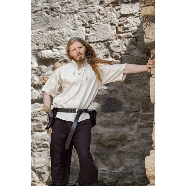 Eric Medieval Short Sleeve Shirt - Natural