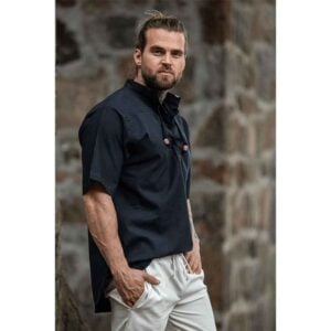 Eric Medieval Short Sleeve Shirt - Black