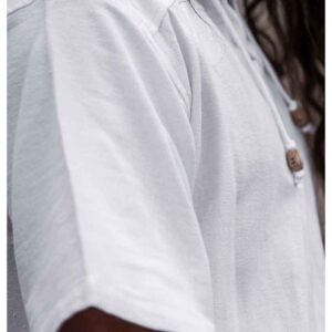 Eric Medieval Short Sleeve Shirt - White