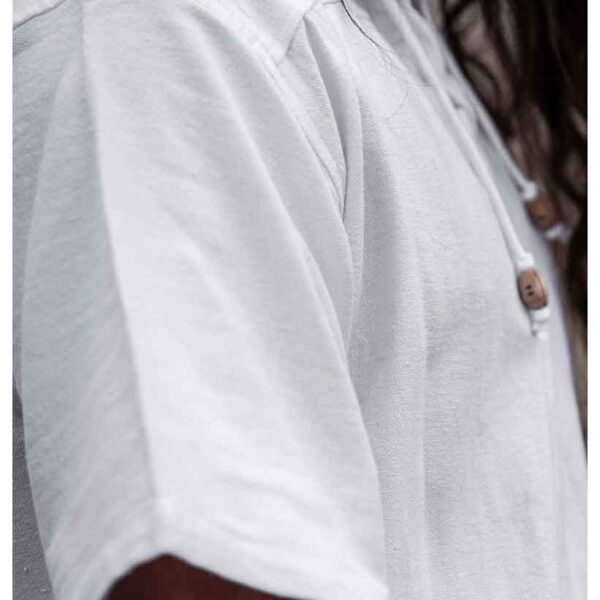 Eric Medieval Short Sleeve Shirt - White