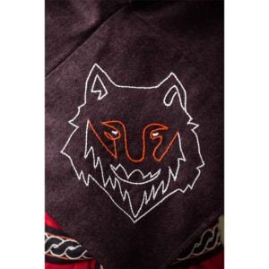 Halfdan Viking Wolf Hood - Brown