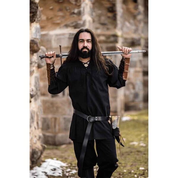 Ulrich Medieval Shirt - Black