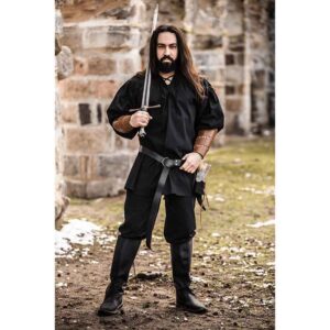 Ulrich Medieval Shirt - Black