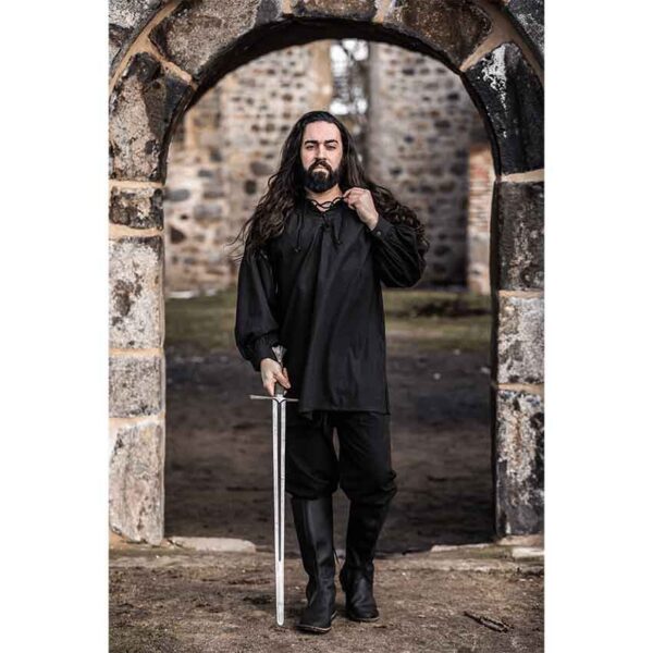 Ulrich Medieval Shirt - Black