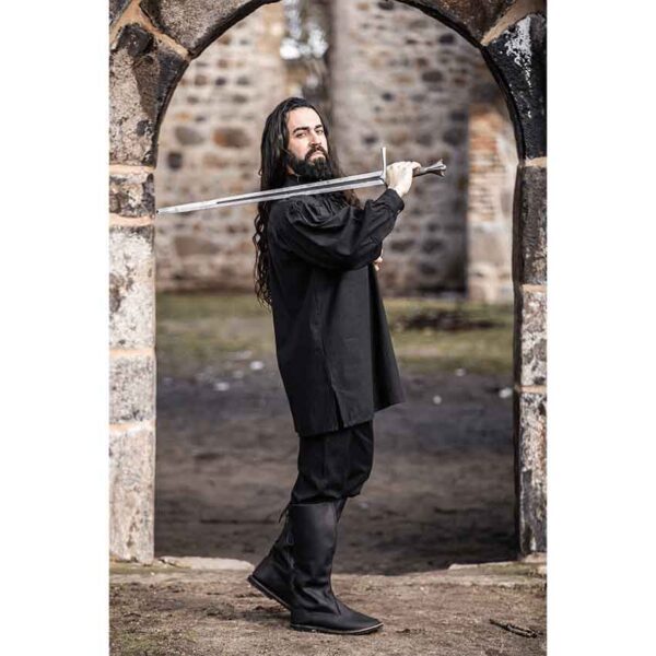 Ulrich Medieval Shirt - Black