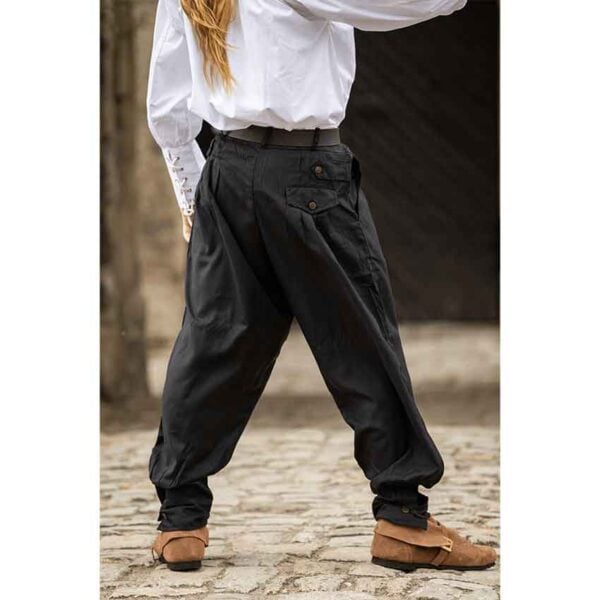Eckart Medieval Trousers - Black