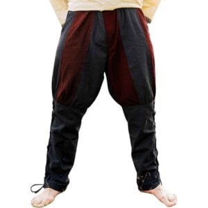 Magnus Viking Trousers - Black and Red
