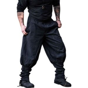 Tiago Medieval Trousers - Black