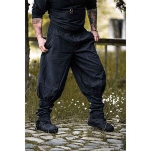 Tiago Medieval Trousers - Black