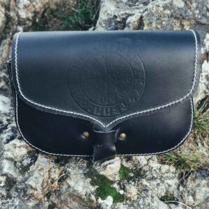 Folkvar Vegvisir Viking Belt Pouch - Black