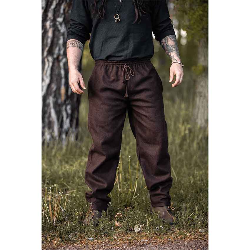Harald Medieval Wool Pants - Brown