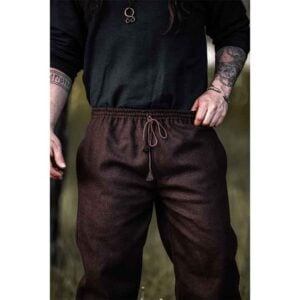 Harald Medieval Wool Pants - Brown