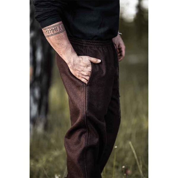 Harald Medieval Wool Pants - Brown