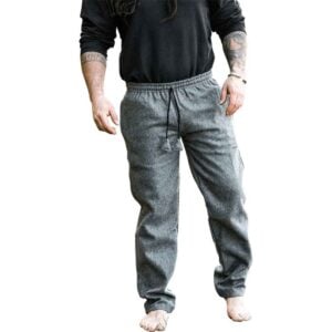 Harald Medieval Wool Pants - Grey