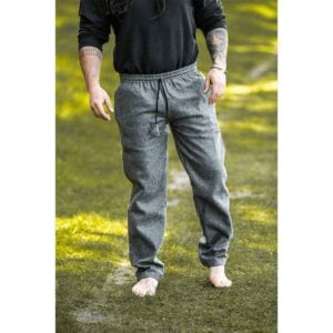 Harald Medieval Wool Pants - Grey