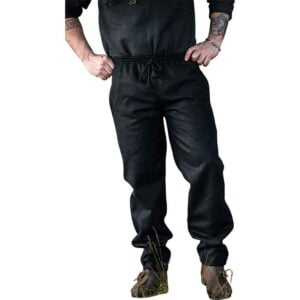 Harald Medieval Wool Pants - Black