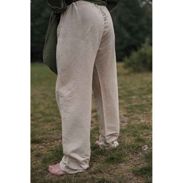 Asmund Medieval Linen Pants - Natural