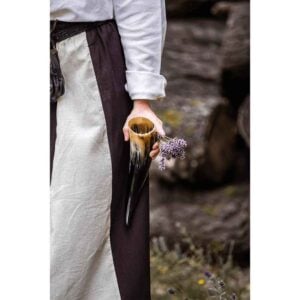 Dana Medieval Skirt - Dark Brown and Natural