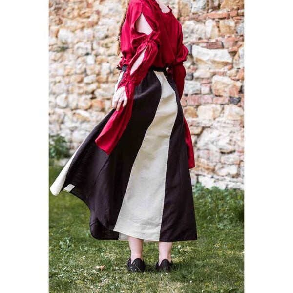 Dana Medieval Skirt - Dark Brown and Natural