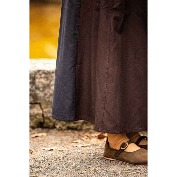 Dana Medieval Skirt - Dark Brown and Black