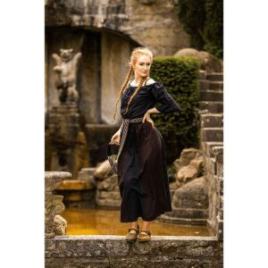 Dana Medieval Skirt - Dark Brown and Black