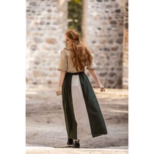 Dana Medieval Skirt - Green and Natural