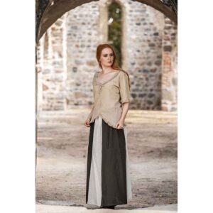 Dana Medieval Skirt - Green and Natural
