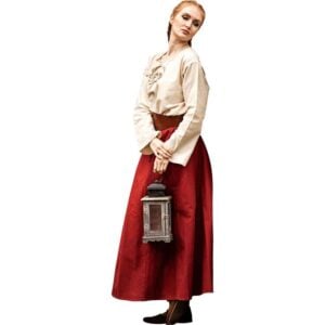 Dana Medieval Skirt - Red
