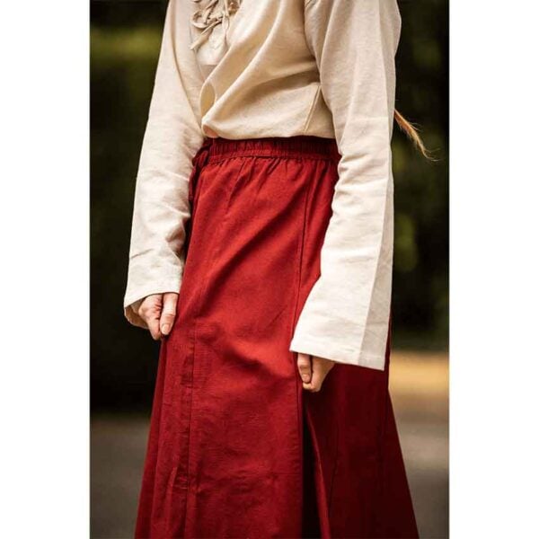 Dana Medieval Skirt - Red