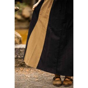 Dana Medieval Skirt - Black and Light Brown