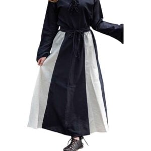 Dana Medieval Skirt - Black and Natural