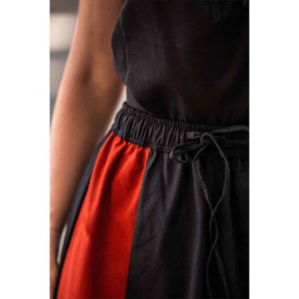Dana Medieval Skirt - Black and Red