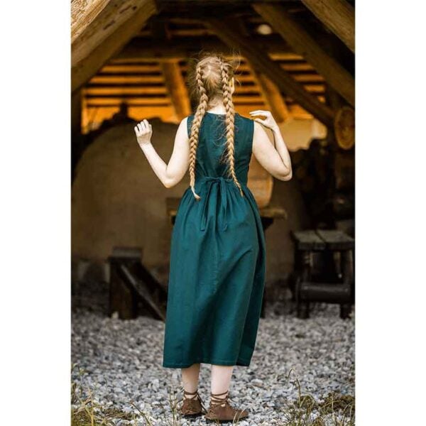 Arlette Medieval Peasant Dress - Green