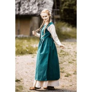Arlette Medieval Peasant Dress - Green