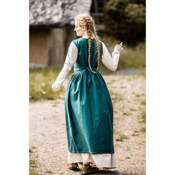 Arlette Medieval Peasant Dress - Green