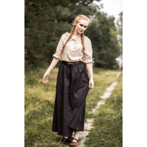 Smilla Heavy Cotton Medieval Skirt - Dark Brown