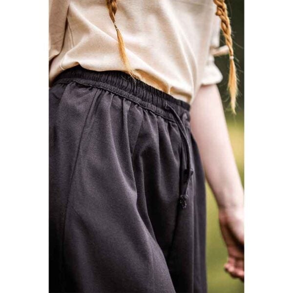 Smilla Heavy Cotton Medieval Skirt - Dark Brown