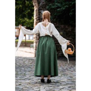Smilla Heavy Cotton Medieval Skirt - Green