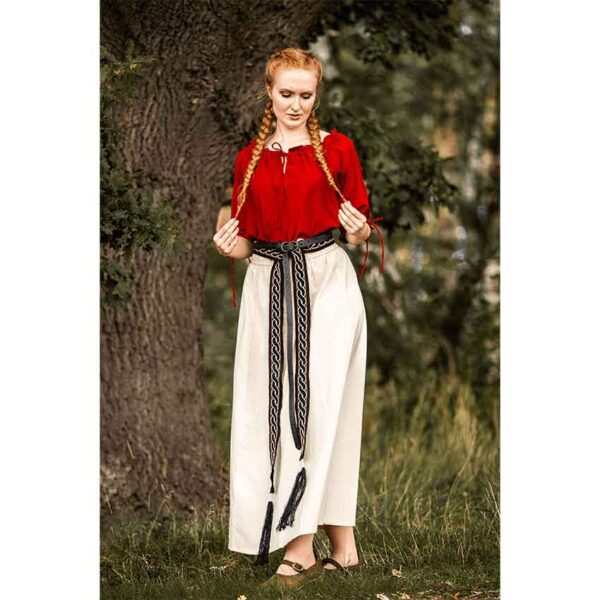 Smilla Heavy Cotton Medieval Skirt - Natural