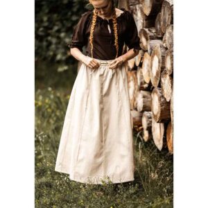 Smilla Heavy Cotton Medieval Skirt - Natural