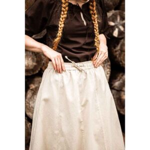 Smilla Heavy Cotton Medieval Skirt - Natural