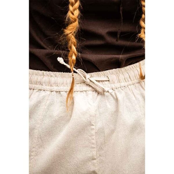 Smilla Heavy Cotton Medieval Skirt - Natural