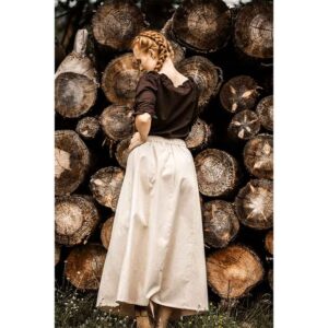 Smilla Heavy Cotton Medieval Skirt - Natural