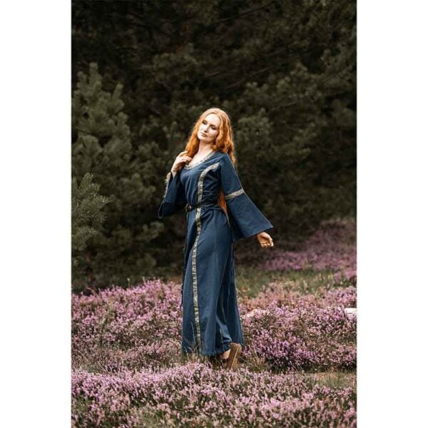 Angie Medieval Princess Dress - Blue - Image 4