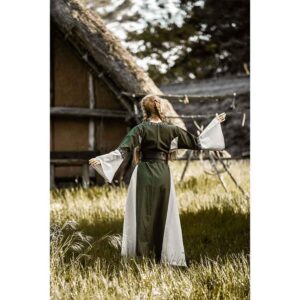Angie Medieval Princess Dress - Green with Natural