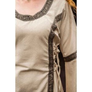 Angie Medieval Princess Dress - Natural