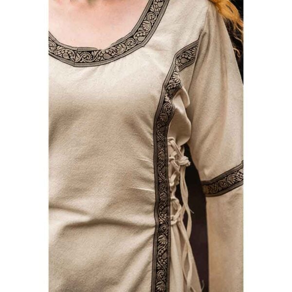 Angie Medieval Princess Dress - Natural