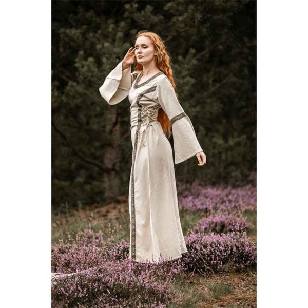 Angie Medieval Princess Dress - Natural