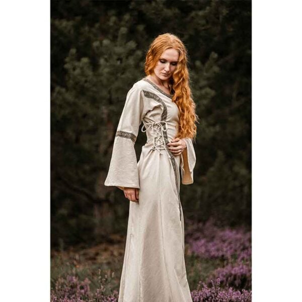 Angie Medieval Princess Dress - Natural